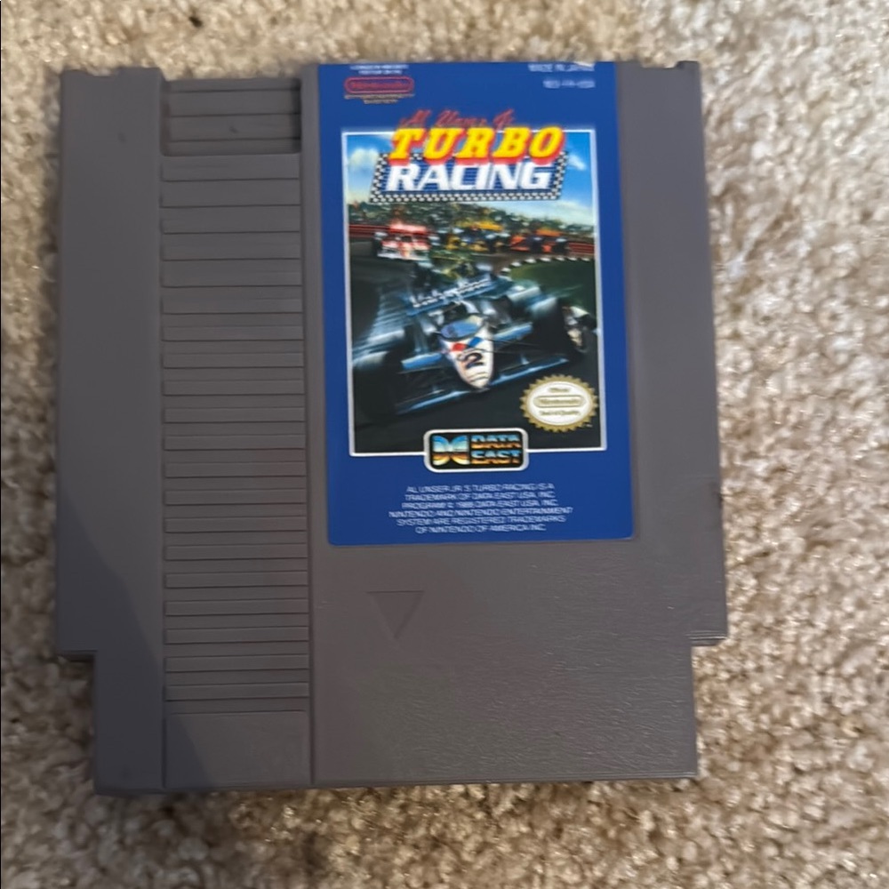 Nintendo Turbo Racing Game Cartridge